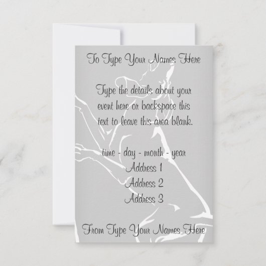 Invitations de chien de chien de chien de chien de (Dos)