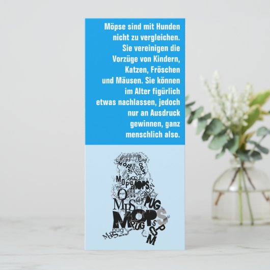 Invitations de chiens carlins (Debout devant)
