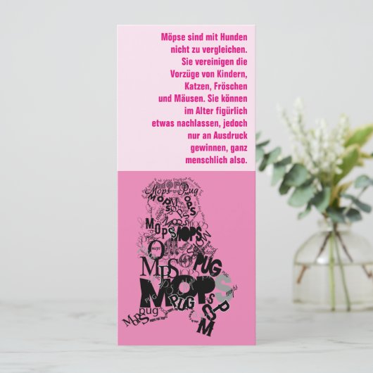 Invitations de chiens carlins (Debout devant)