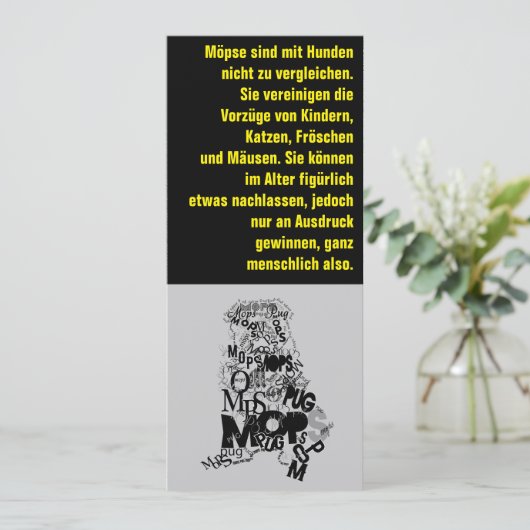 Invitations de chiens carlins (Debout devant)