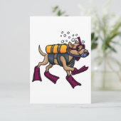 Invitations de chiens de plongée sous-marine (Debout devant)