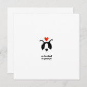 Invitations de chiots (Devant / Derrière)