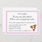 Invitations de chiots à la douche (Devant / Derrière)