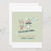 Invitations de chirurgiens en plastique (Devant / Derrière)