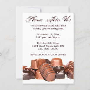 Invitations de chocolats