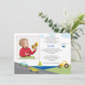 Invitations de Christening Transport (Debout devant)