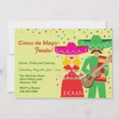 Invitations de Cinco de Mayo Mariachi (Devant)