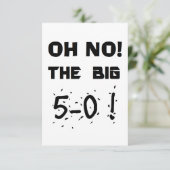 invitations de "cinquantième anniversaire" (Debout devant)