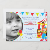 Invitations de cirque / Fête du Carnaval (Devant)
