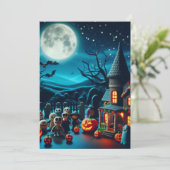 Invitations de claymation d'Halloween amusantes (Debout devant)
