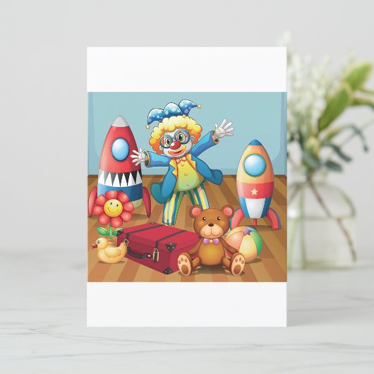 Invitations De Clown Et De Jouets
