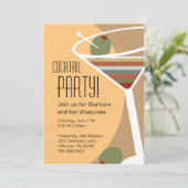 Invitations de cocktail de Martini (Debout devant)