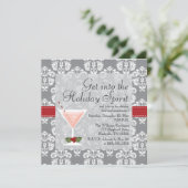 Invitations de cocktail de vacances de Noël (Debout devant)