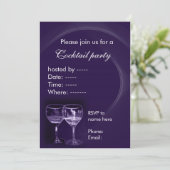 invitations de cocktail de vin (Debout devant)