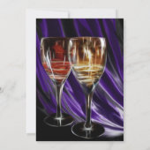 invitations de cocktail de vin (Dos)