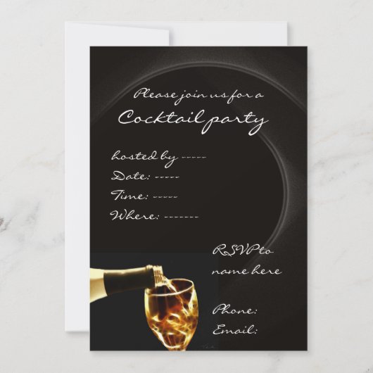 Invitations de cocktails (Devant)