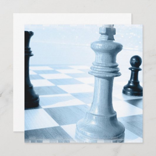 Invitations de conception d'échecs (Devant / Derrière)