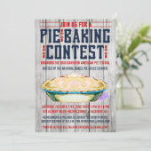 Invitations de concours de cuisson de tarte (Debout devant)