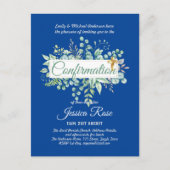 Invitations de confirmation Eucalyptus Greenery Bu (Devant)
