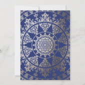 Invitations de confirmation | Mandala Gold Foil (Dos)