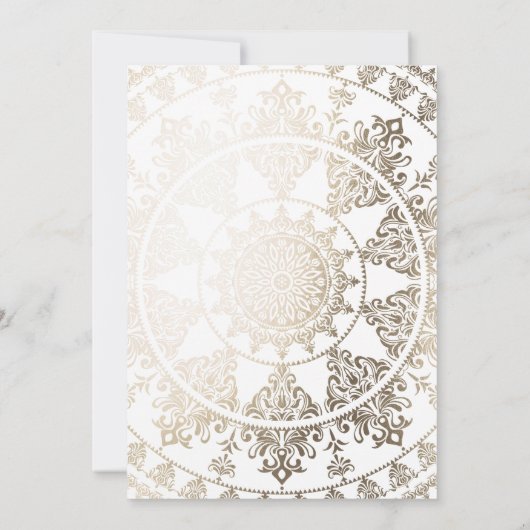 Invitations de confirmation | Mandala Gold Foil (Dos)