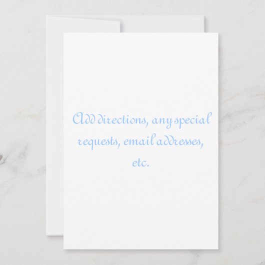 Invitations de confirmation pour des garçons (Dos)