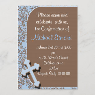 Invitations de confirmation pour des garçons