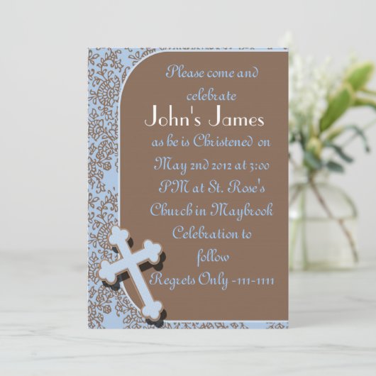 Invitations de confirmation pour la conception des (Debout devant)