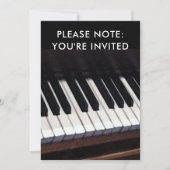 Invitations de considérant de piano (Devant)