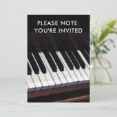 Invitations de considérant de piano (Debout devant)