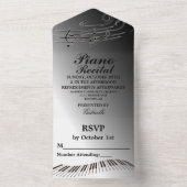 Invitations de considérant de piano (À l'intérieur)