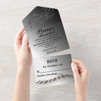 Invitations de considérant de piano