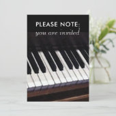 Invitations de considérant de piano (Debout devant)