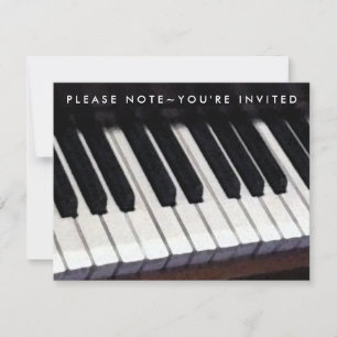 Invitations de considérant de piano