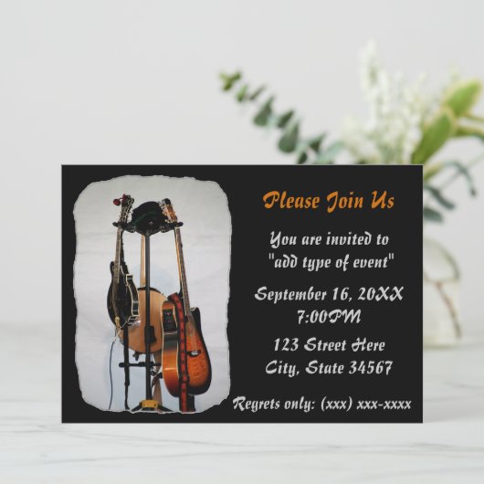 Invitations de considérant d'instruments de (Debout devant)