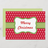 Invitations de cookies de Noël (Devant / Derrière)