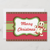 Invitations de cookies de Noël (Devant)