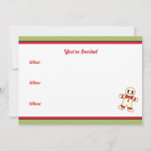 Invitations de cookies de Noël (Dos)