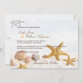 Invitations de coquillages/plages de PixDezines (Dos)