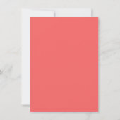 Invitations de corail de mariage de Chevron Ombre (Dos)