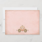 Invitations de corail de princesse baby shower de (Dos)