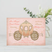 Invitations de corail de princesse Sweet 16 de (Debout devant)