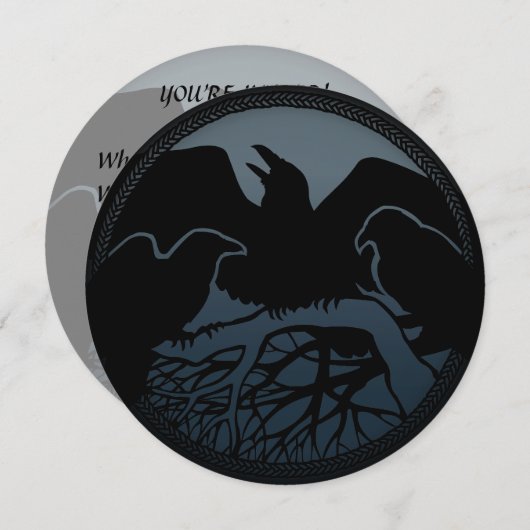 Invitations de cordes Carte d'art autochtone perso (Devant / Derrière)