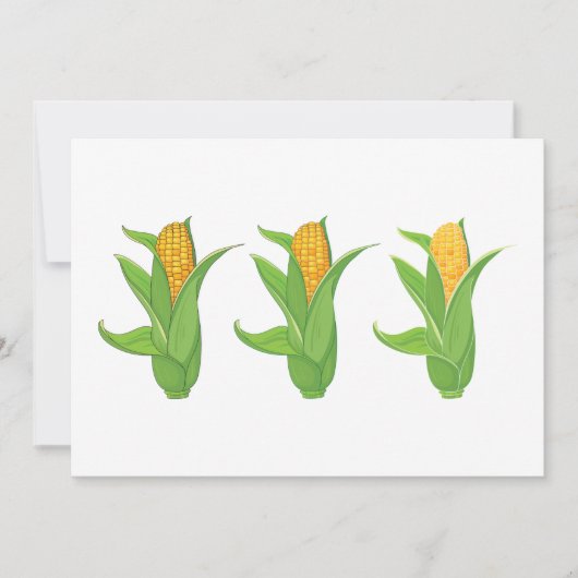 Invitations de Corn Cobs (Devant)