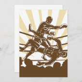 Invitations de correspondance de boxe (Devant / Derrière)