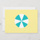 Invitations de coup de plage d'anniversaire (Dos)