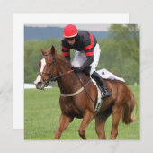 Invitations de courses de chevaux de Turf (Devant / Derrière)