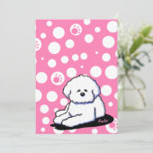 Invitations de coutume de Bichon Frise (Debout devant)