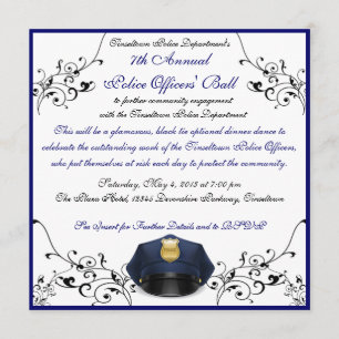 Invitations de coutume de la boule des policiers