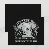 Invitations de coutume de MC de croiseurs de (Devant / Derrière)